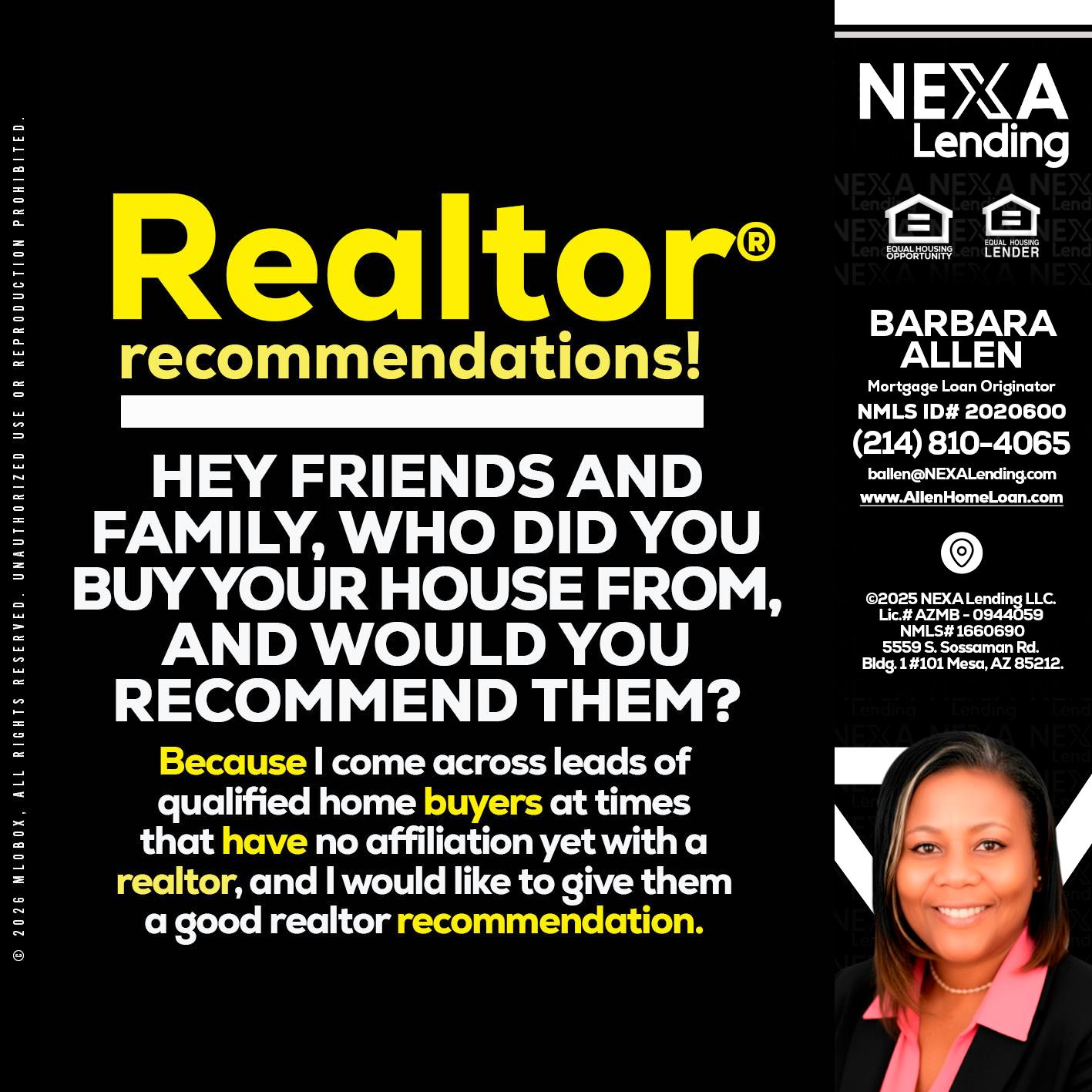 REALTOR - Barbara Allen -Mortgage Consultant