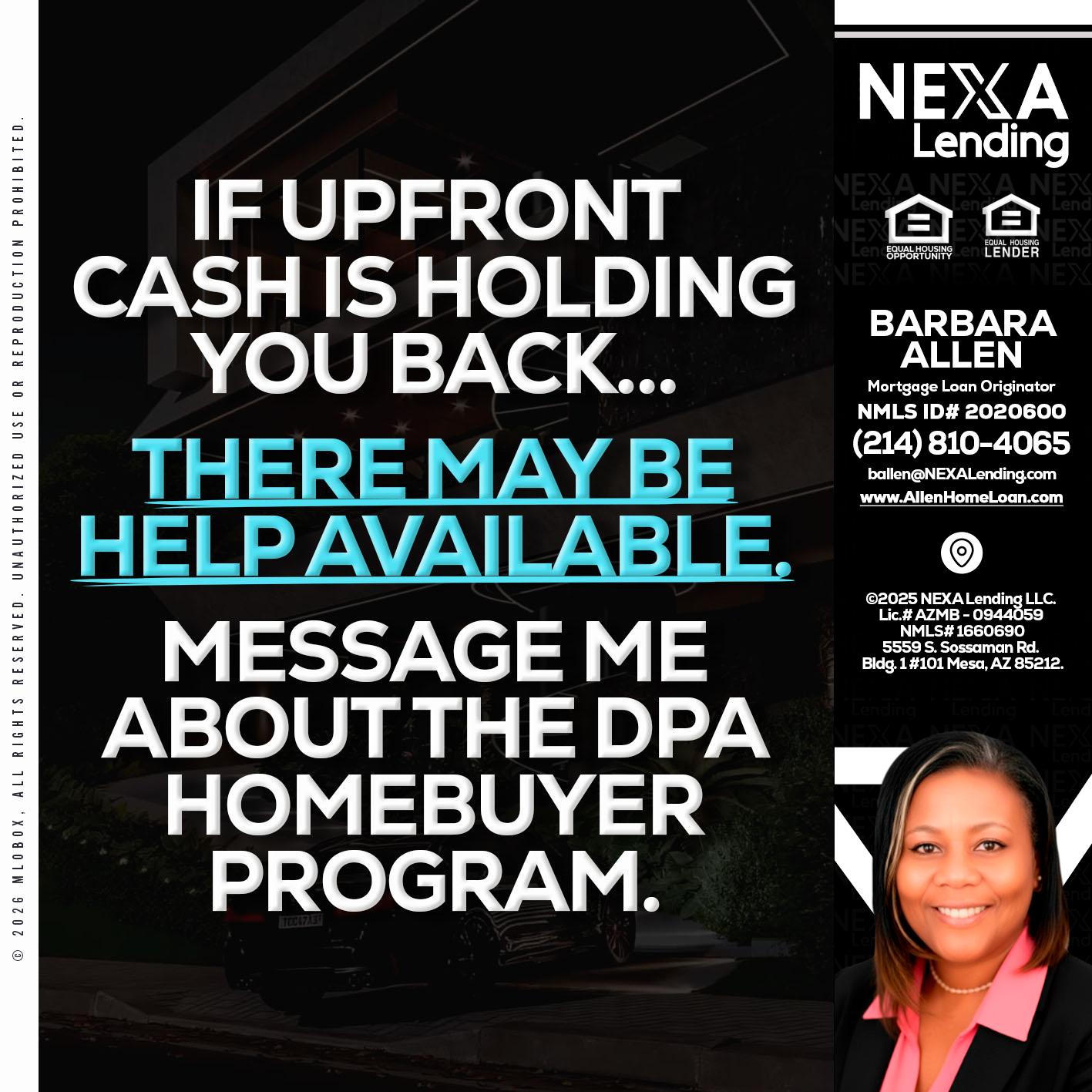 IF UPFRONT - Barbara Allen -Mortgage Consultant