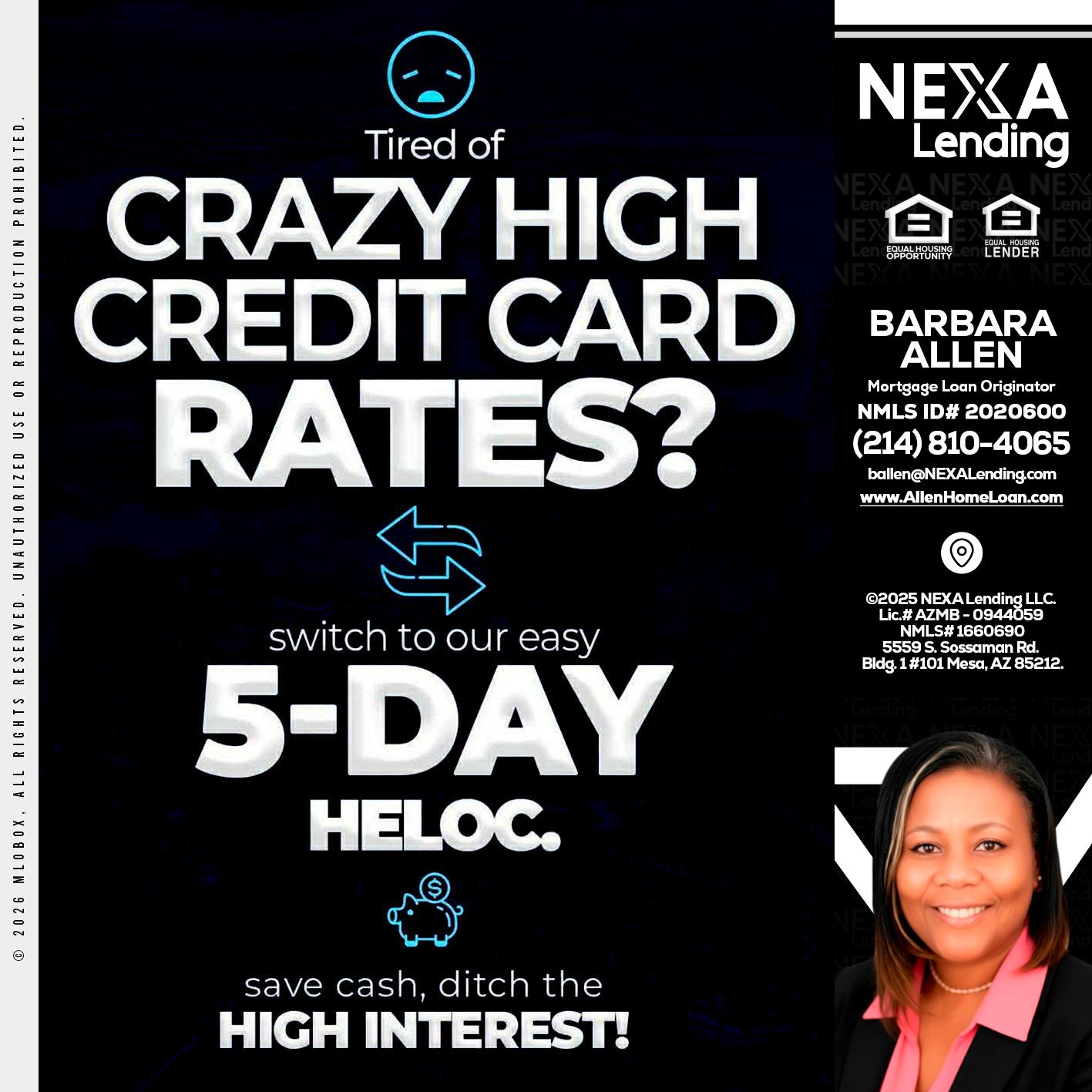 CRAZY HIGH - Barbara Allen -Mortgage Consultant
