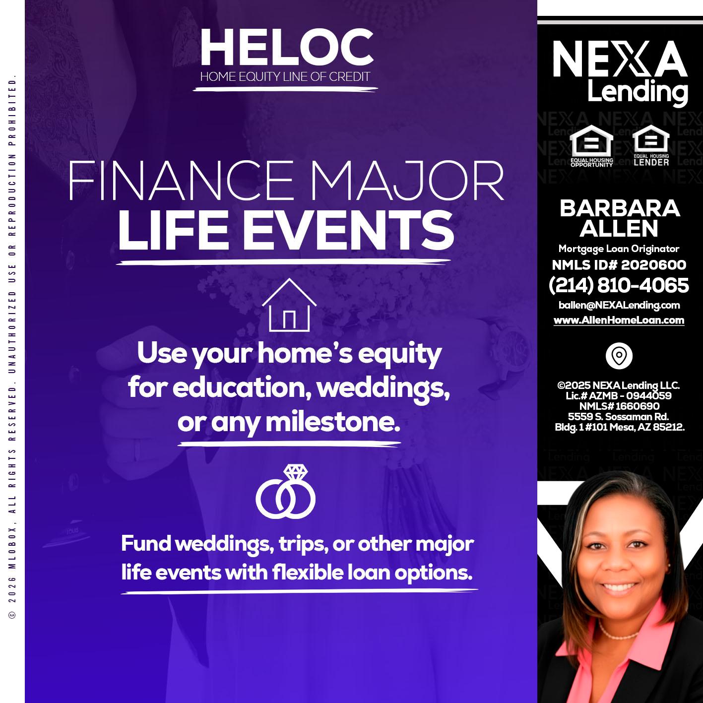 HELOC - Barbara Allen -Mortgage Consultant