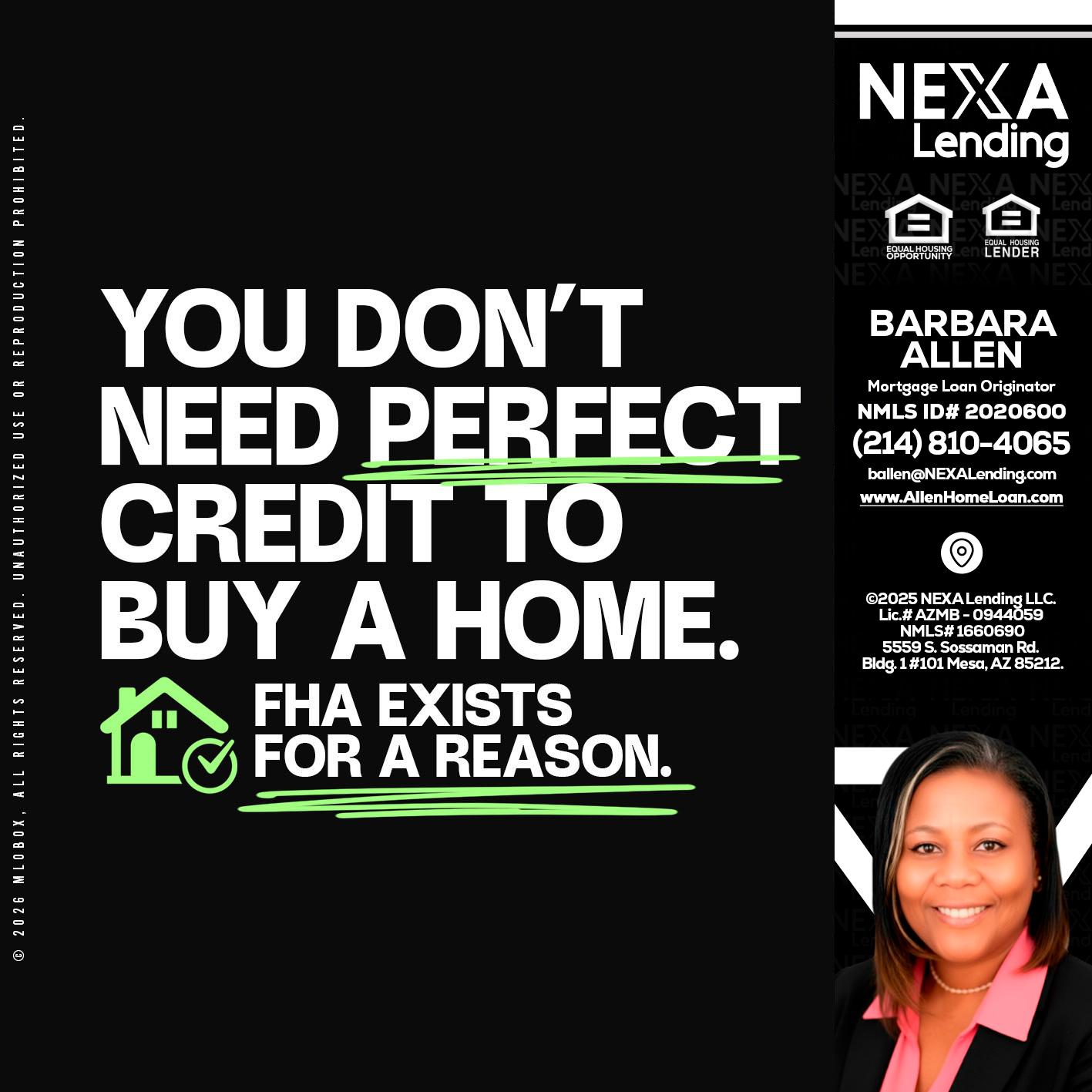 you don't need - Barbara Allen -Mortgage Consultant