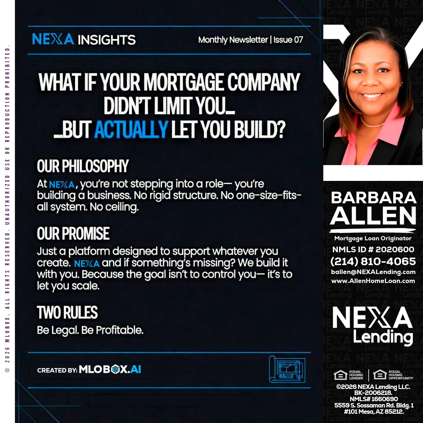 NEXA INSIGHTS - Barbara Allen -Mortgage Consultant