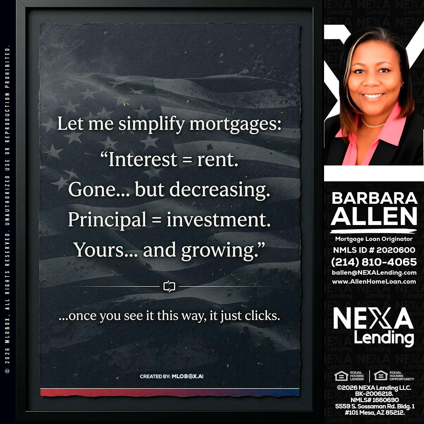 LET ME SIMPLIFY - Barbara Allen -Mortgage Consultant