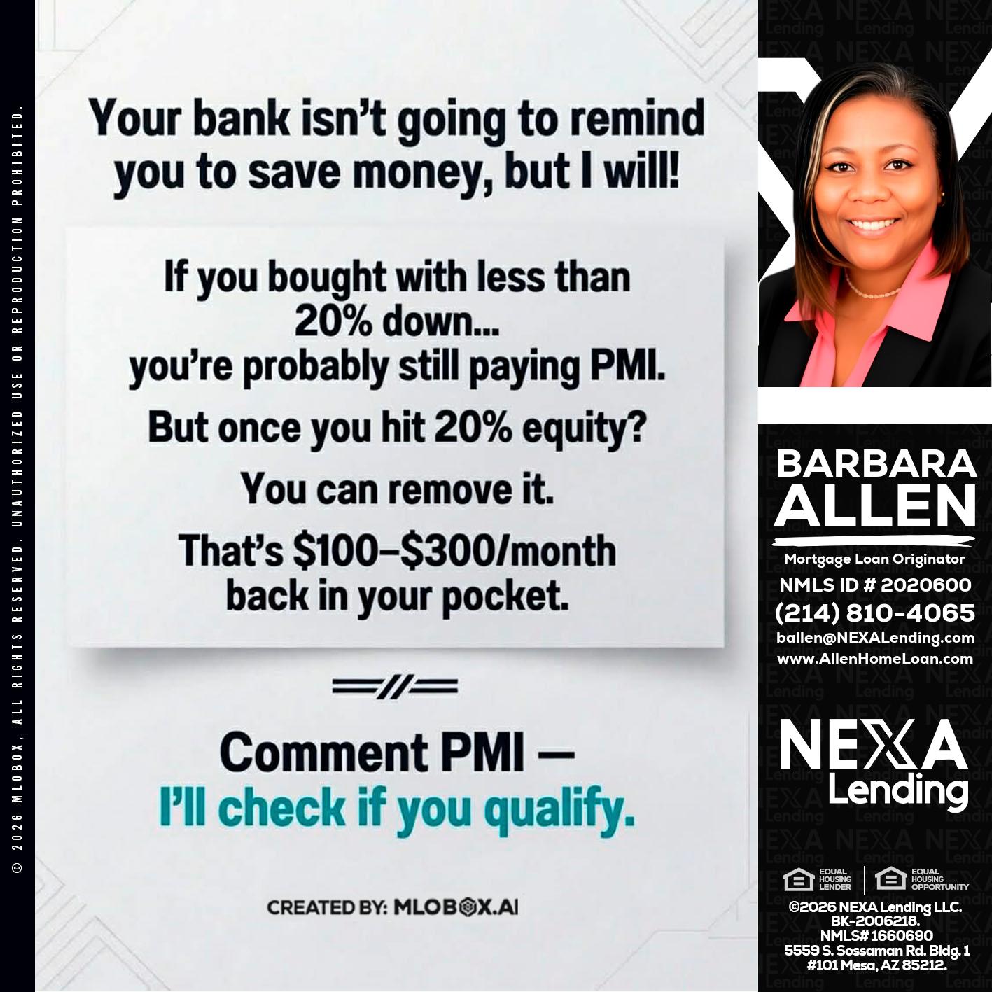 YOUR BANK ISNT - Barbara Allen -Mortgage Consultant
