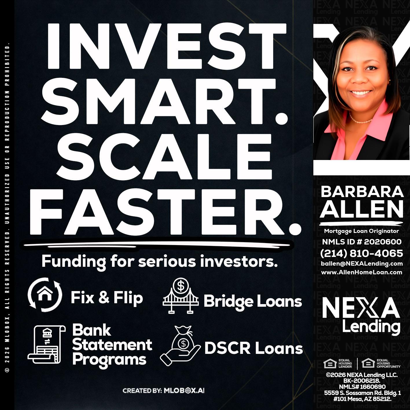 INVEST SMART - Barbara Allen -Mortgage Consultant