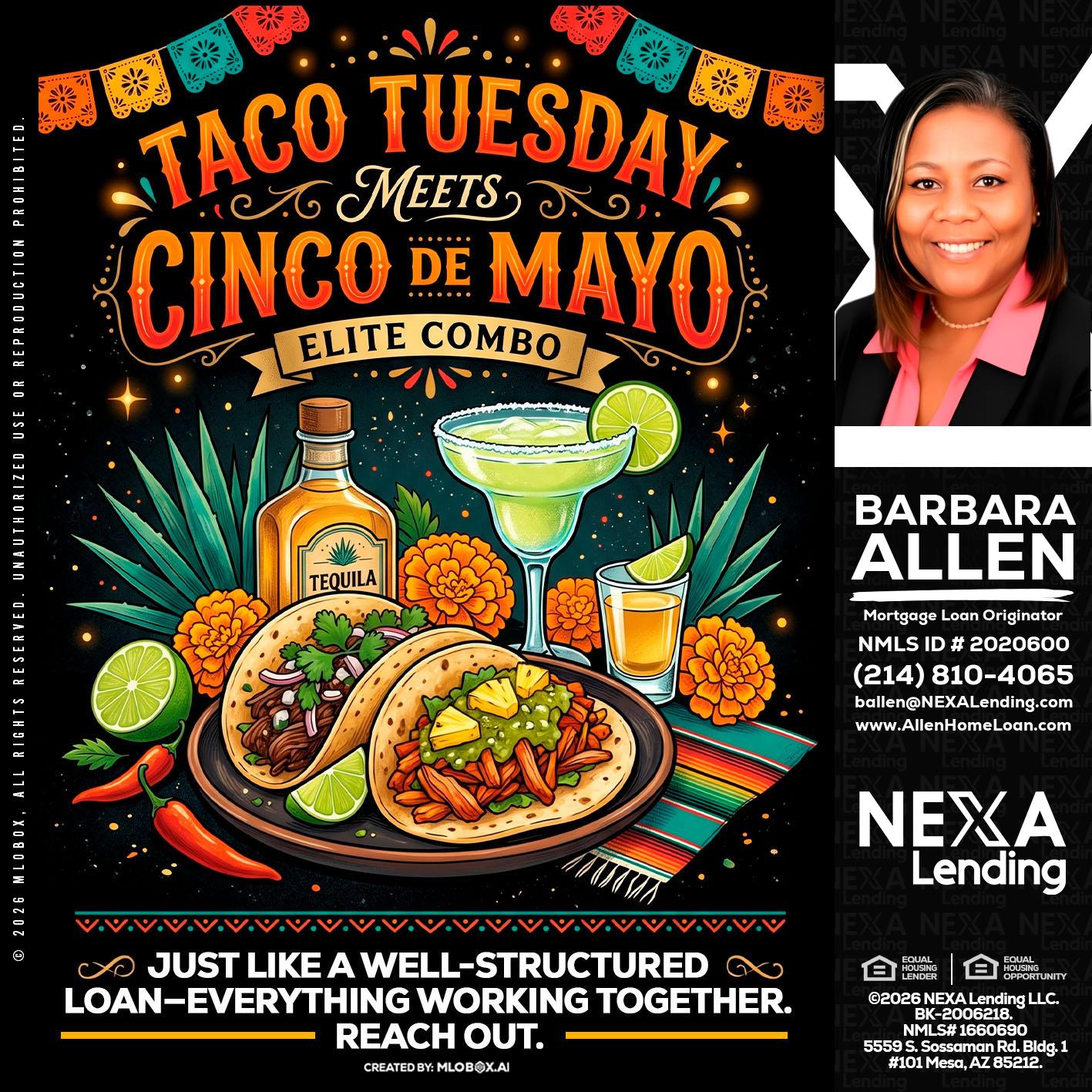 TACO TUESDAY - Barbara Allen -Mortgage Consultant