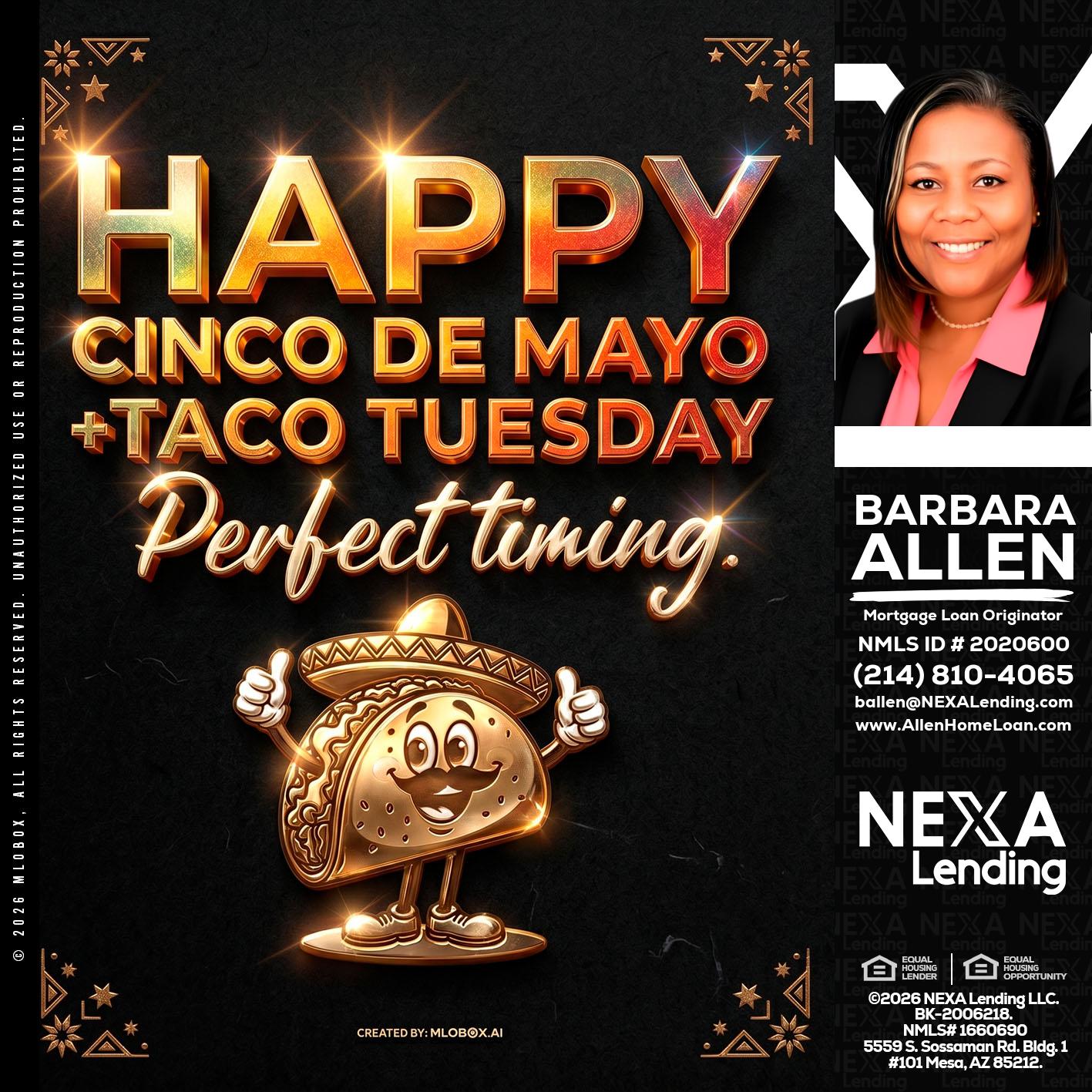 happy 5 de mayo - Barbara Allen -Mortgage Consultant