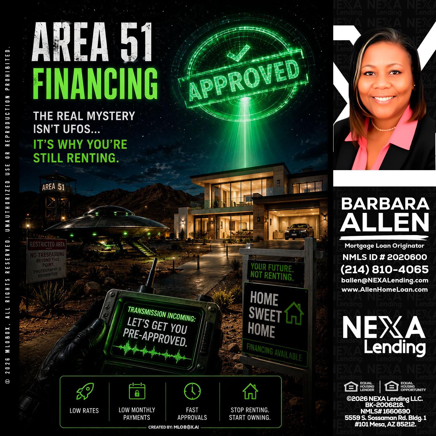 AREA 51 - Barbara Allen -Mortgage Consultant