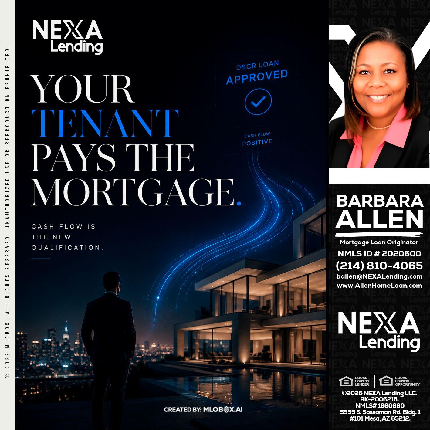 DSCR LOANS - Barbara Allen -Mortgage Consultant
