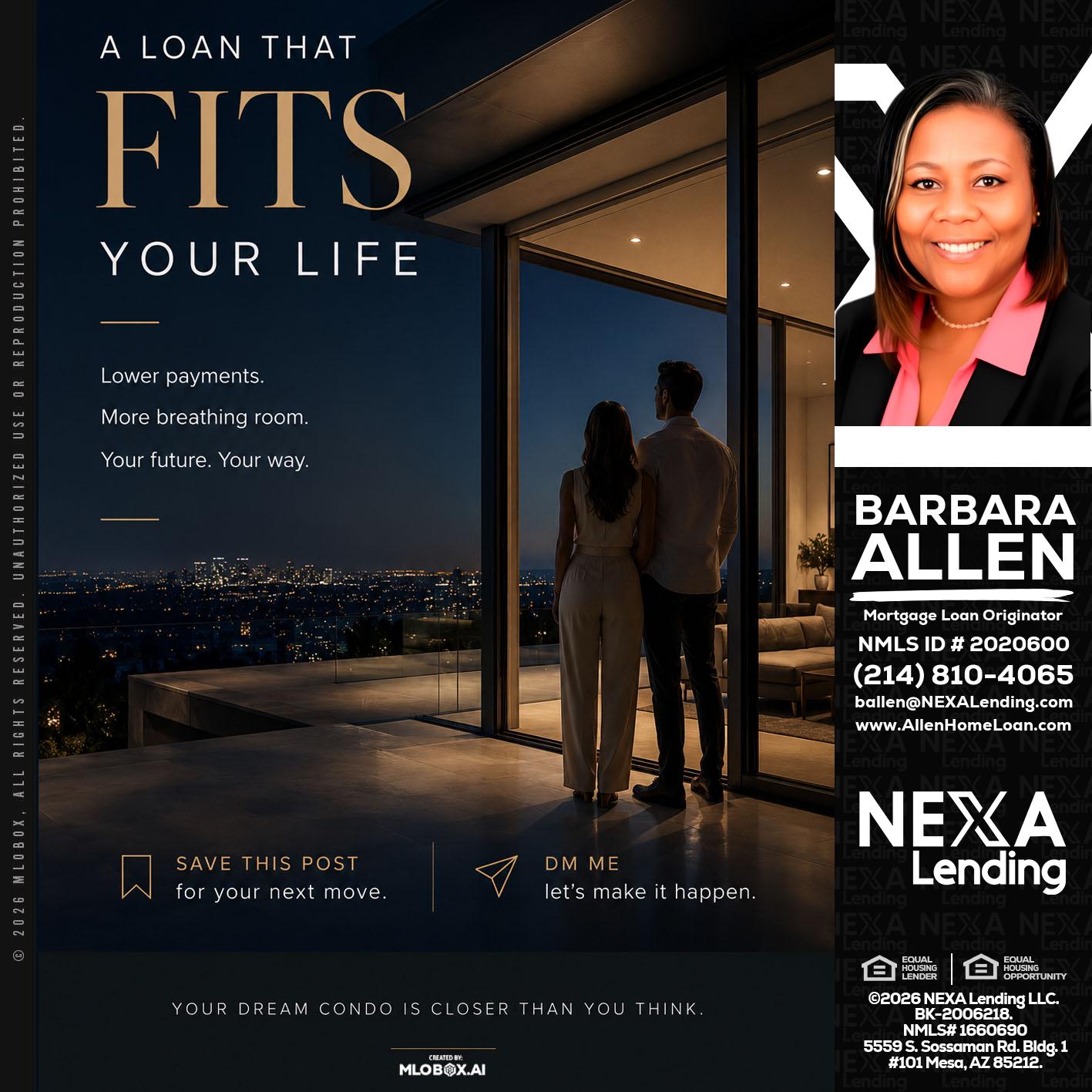 LOANS THAT FIT - Barbara Allen -Mortgage Consultant