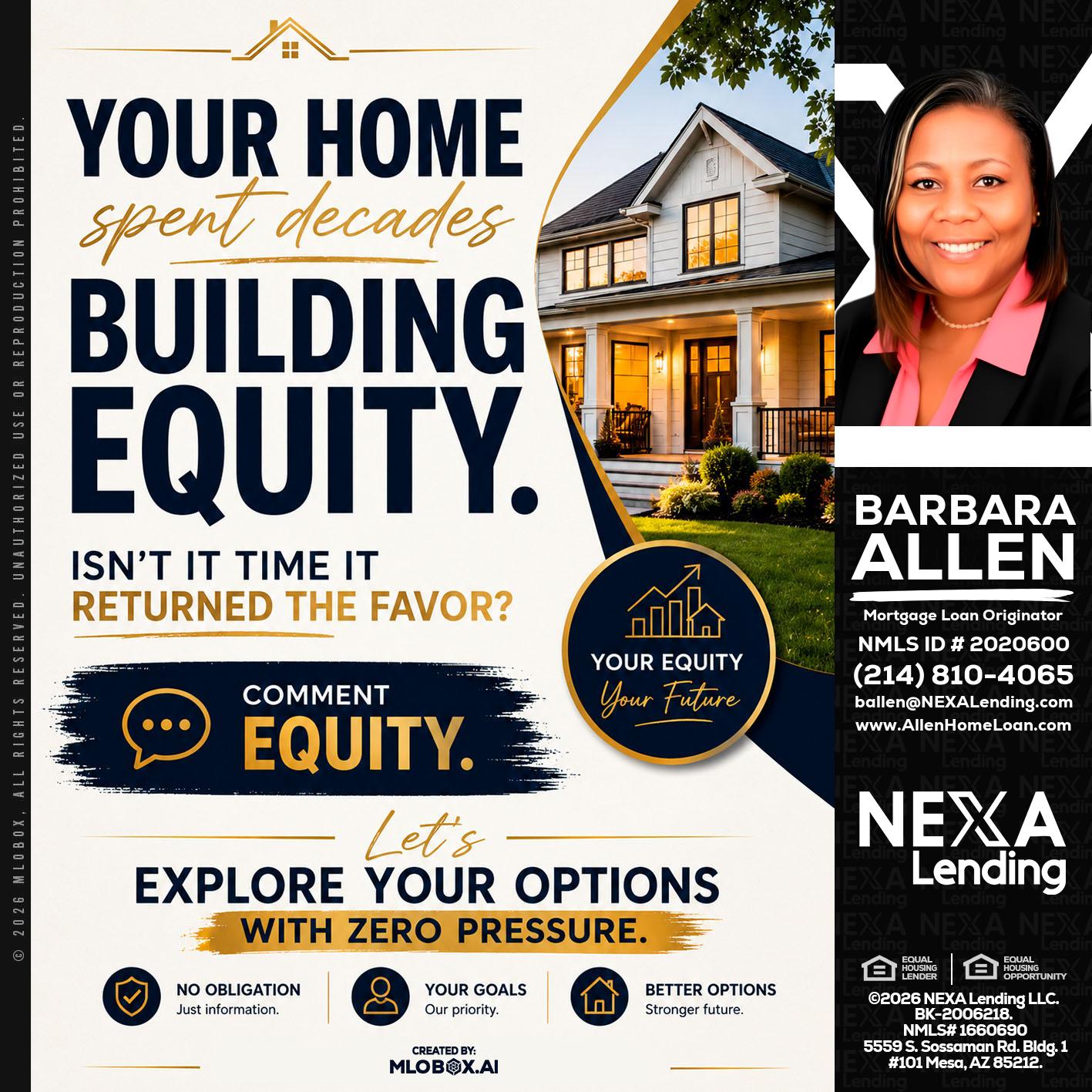 building equity - Barbara Allen -Mortgage Consultant