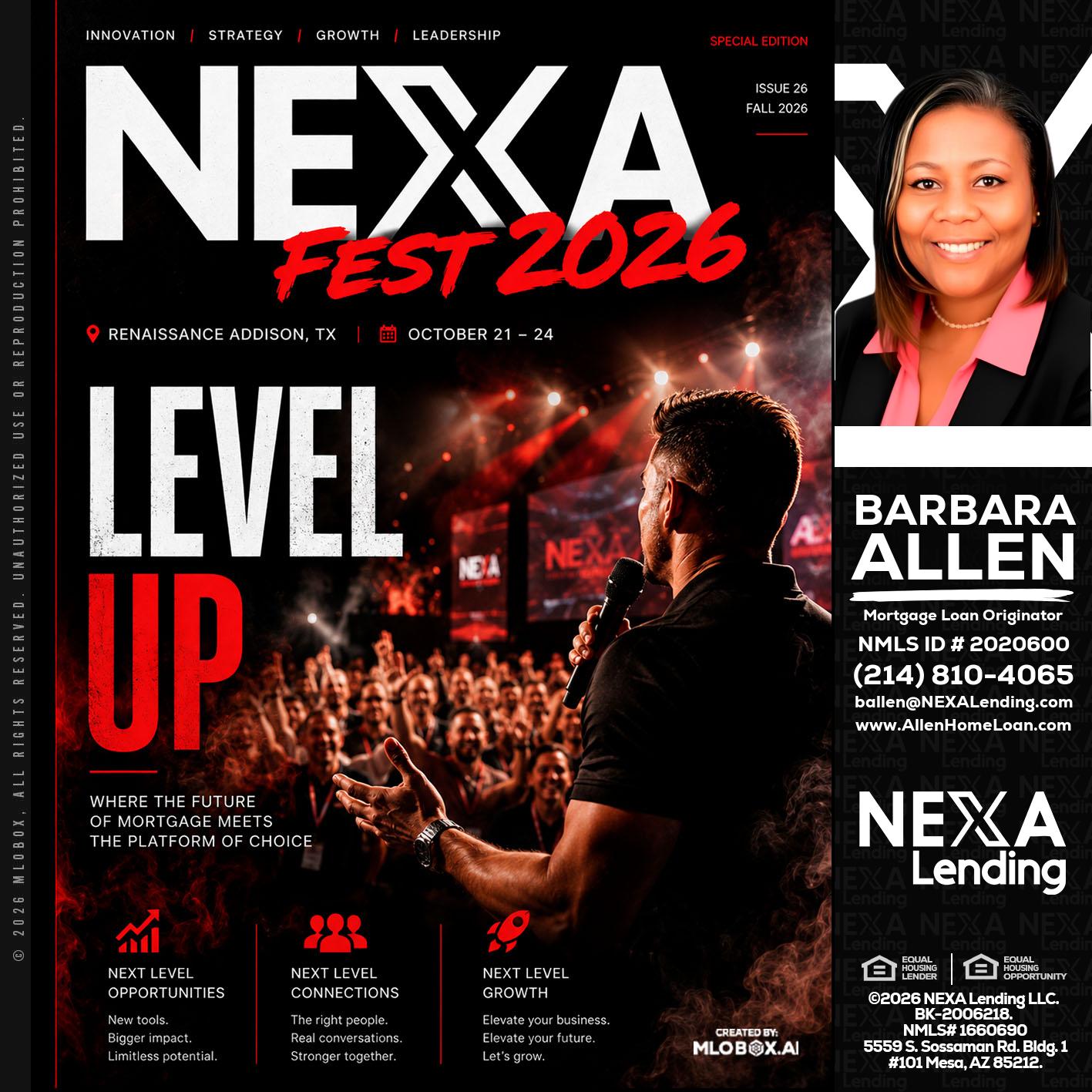 NEXA FEST 2026 - Barbara Allen -Mortgage Consultant
