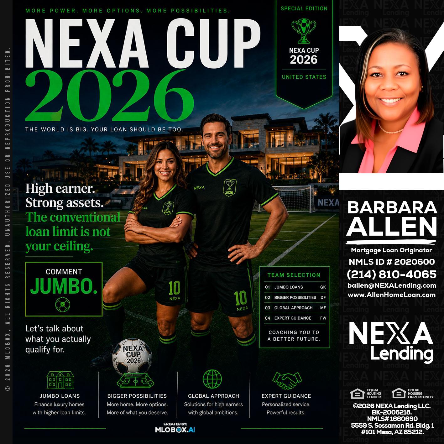 NEXA CUP 2026 - Barbara Allen -Mortgage Consultant