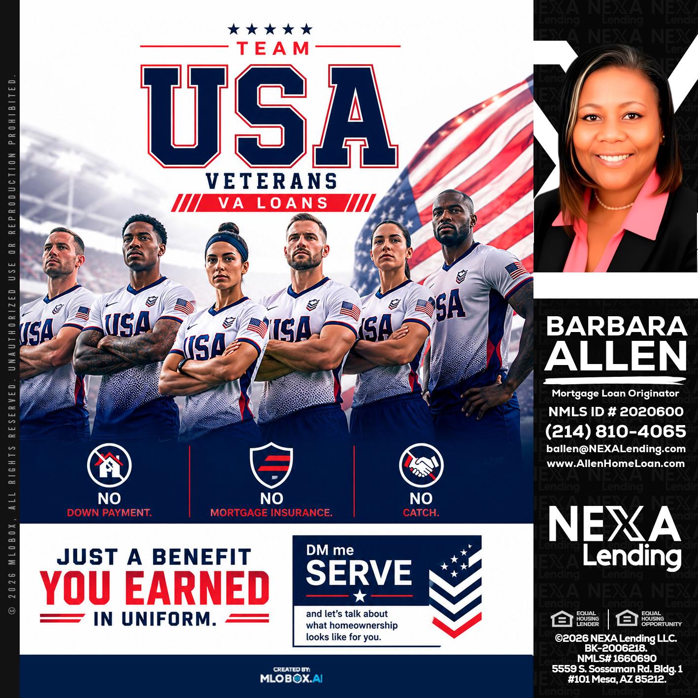 USA TEAM - Barbara Allen -Mortgage Consultant