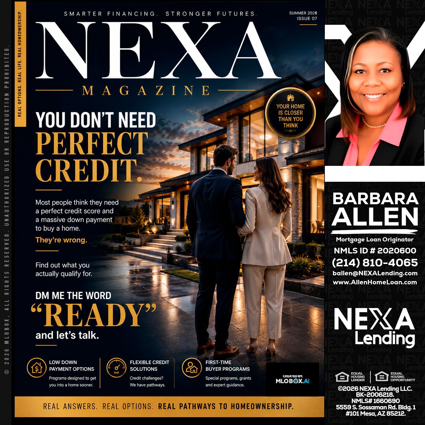 NEXA MAGAZINE - Barbara Allen -Mortgage Consultant