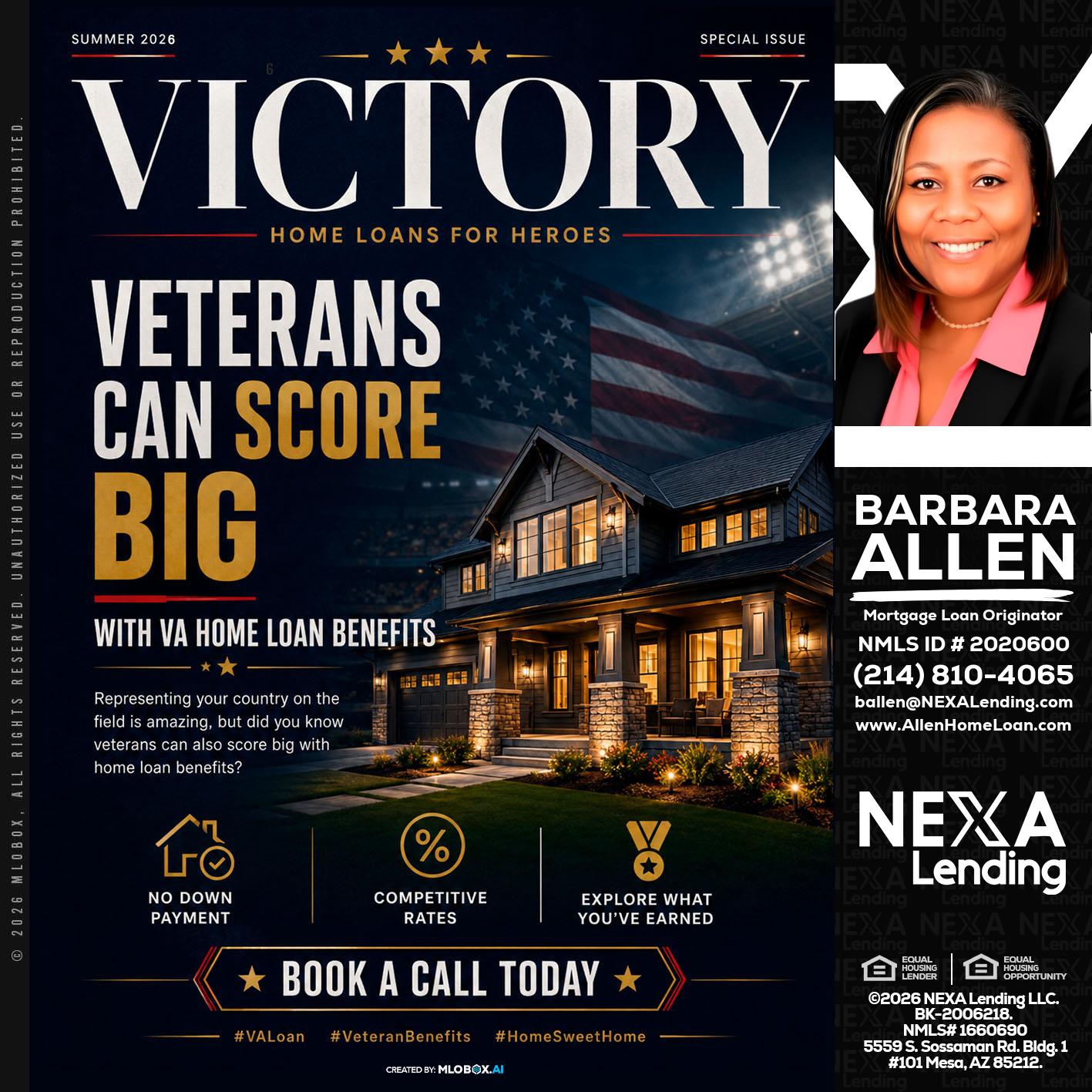 VICTORY - Barbara Allen -Mortgage Consultant