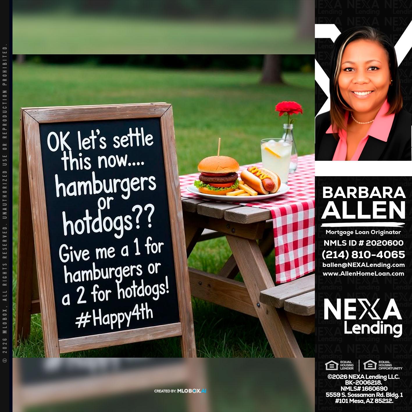 let settle this - Barbara Allen -Mortgage Consultant