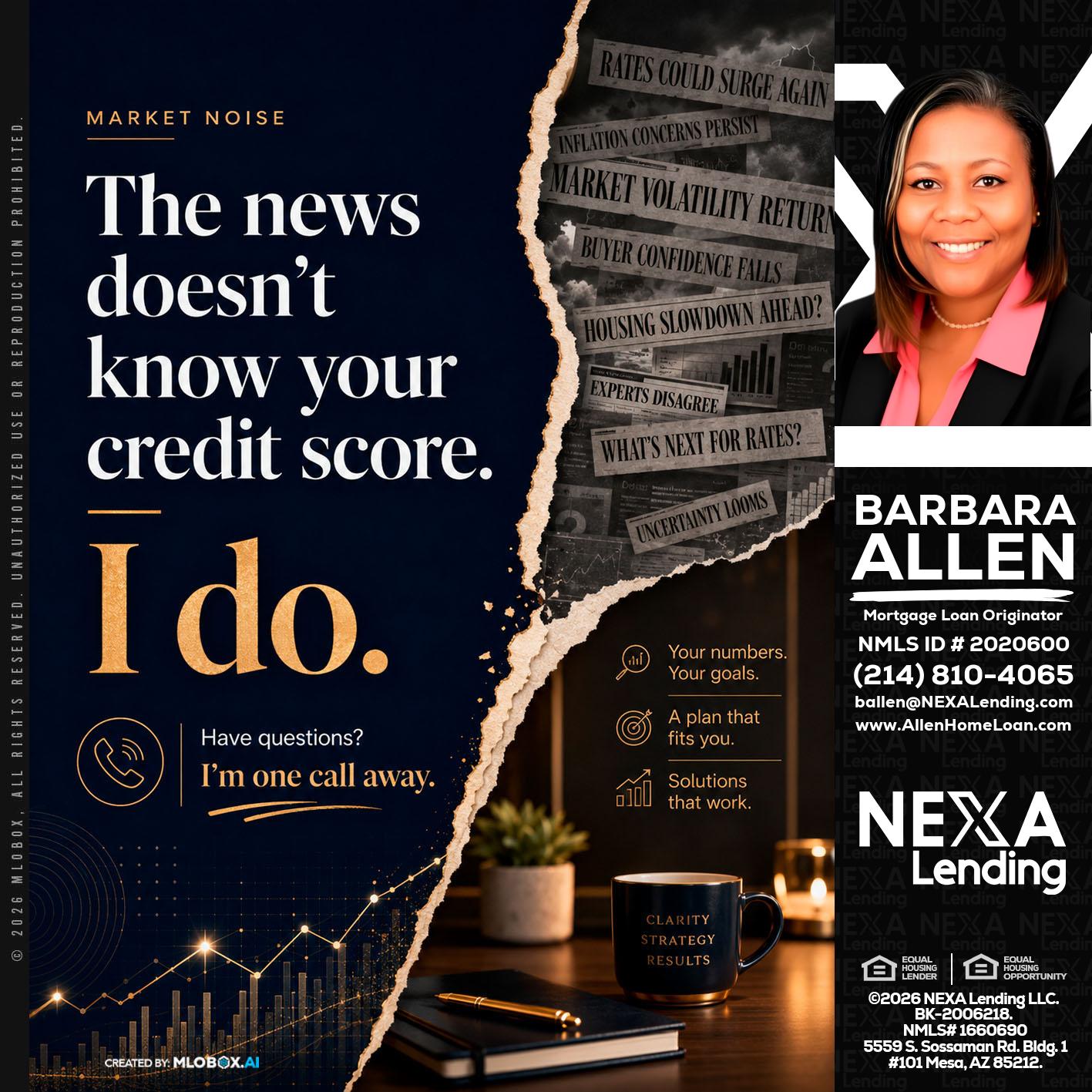 MARKET NOISE - Barbara Allen -Mortgage Consultant