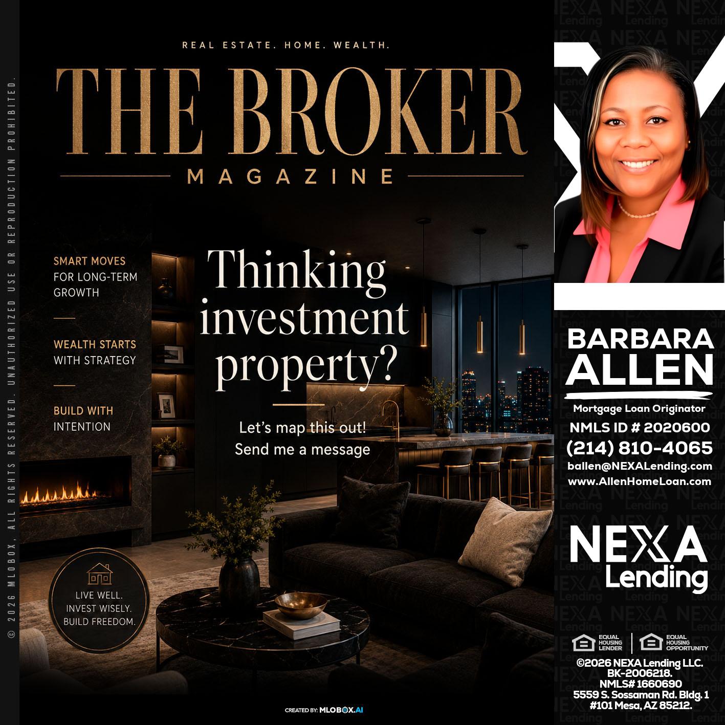 THE BROKER - Barbara Allen -Mortgage Consultant