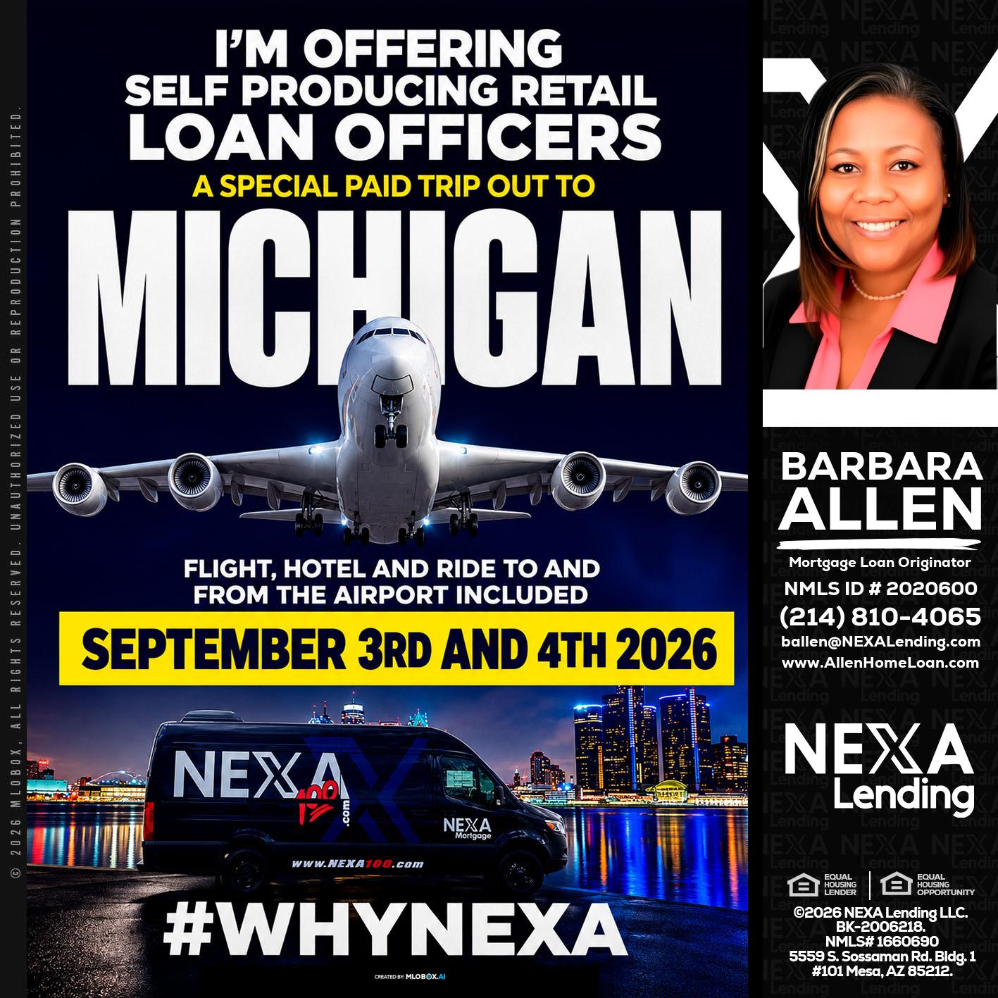 MICHIGAN - Barbara Allen -Mortgage Consultant