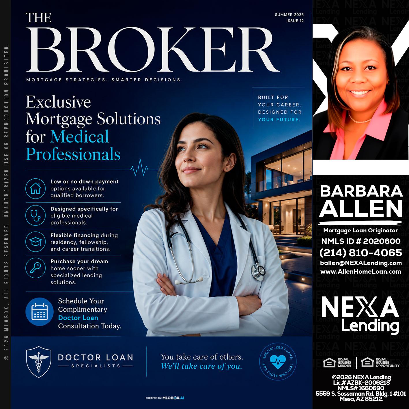 THE BROKER - Barbara Allen -Mortgage Consultant