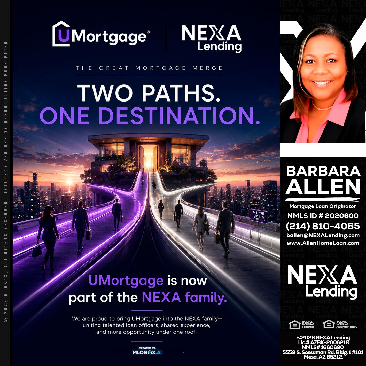 two path - Barbara Allen -Mortgage Consultant