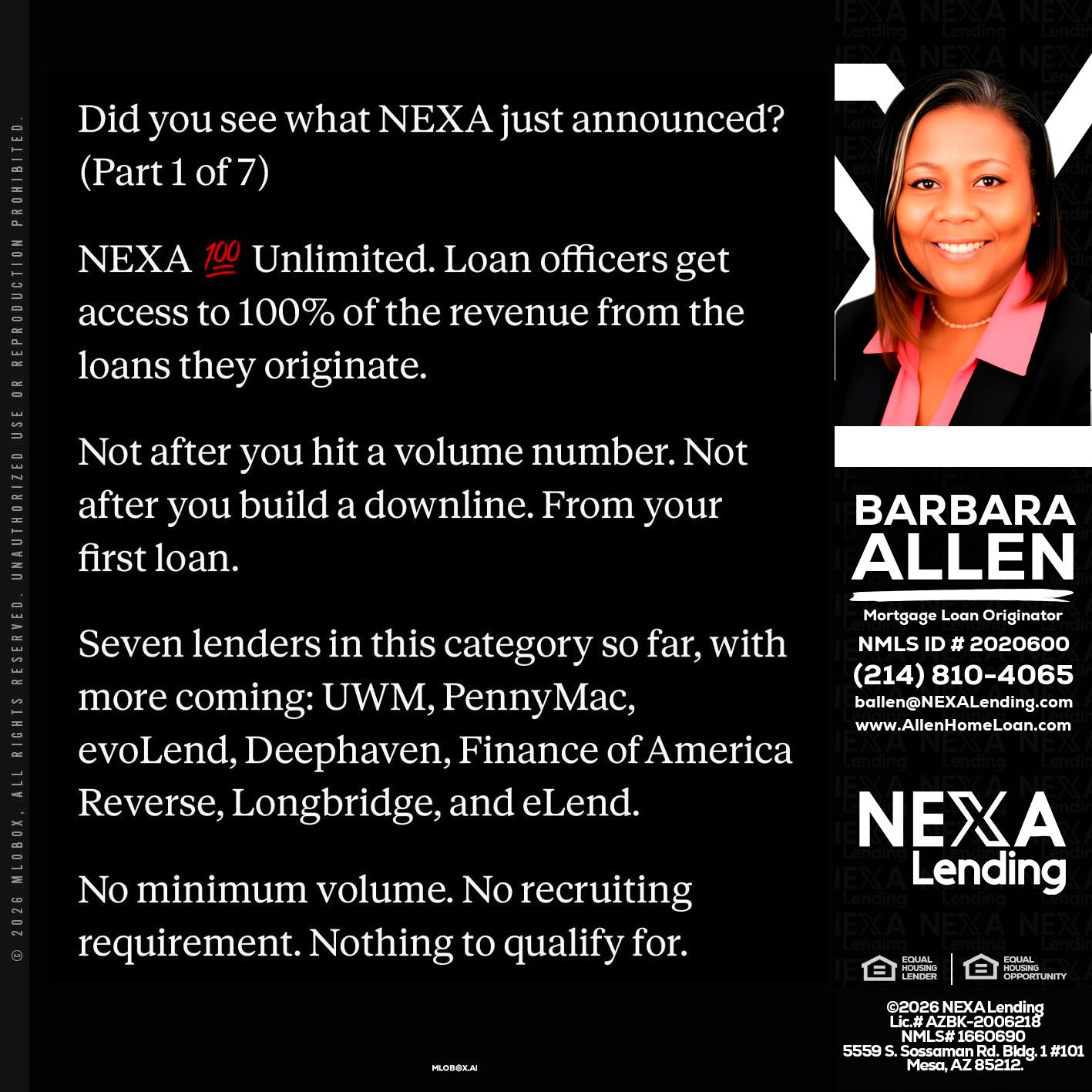 DID YOU KNOW - Barbara Allen -Mortgage Consultant