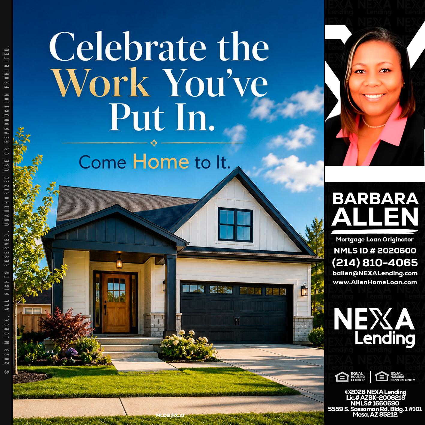 celebrate Labor Day - Barbara Allen -Mortgage Consultant